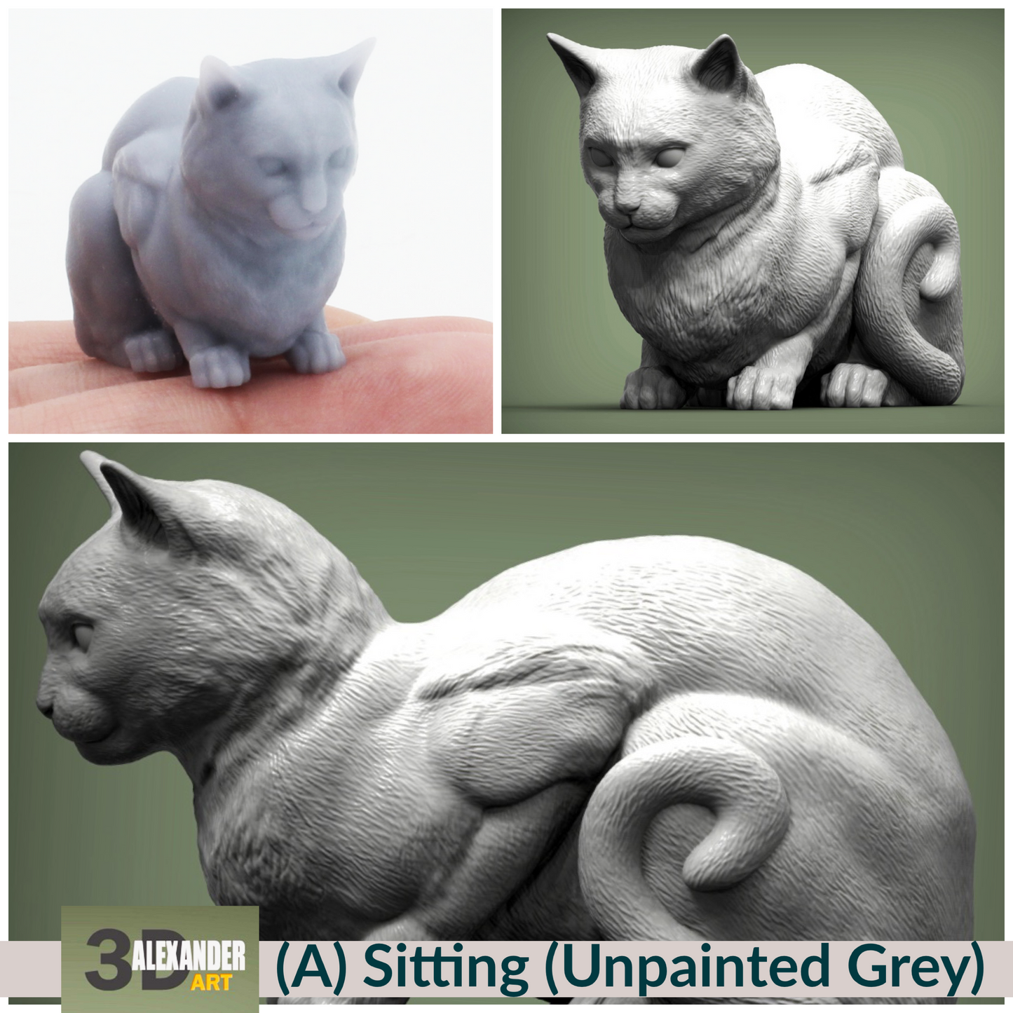 Cat Loaf - 1:12 Scale Miniature for dollhouse and diorama by Alexander Kuzmenko
