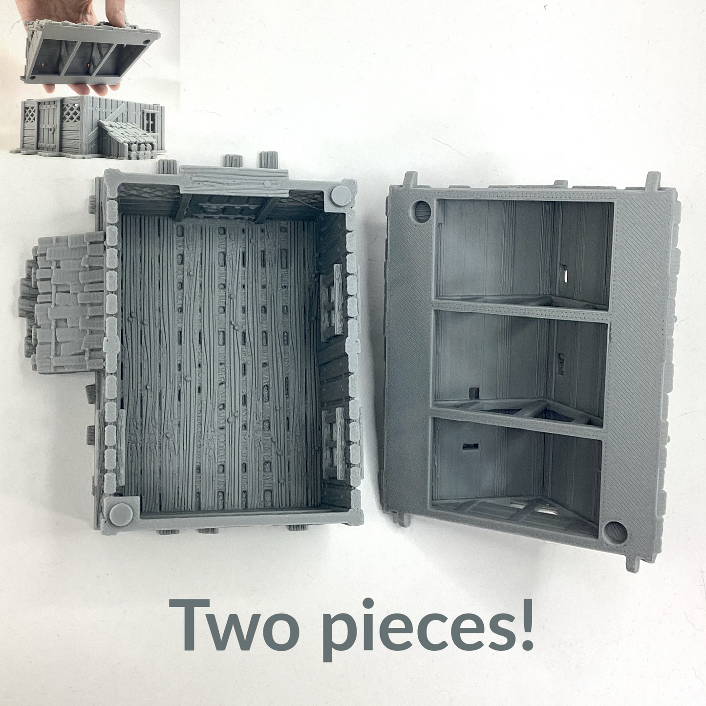 Lumberjack Hut 28mm terrain building miniature scale playable house for ttrpg