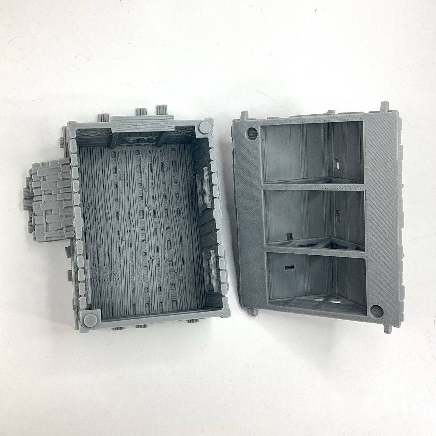 1:87 scale Lumberjack Hut 28mm terrain building miniature scale playable house for ttrpg miniature — made in NC, USA