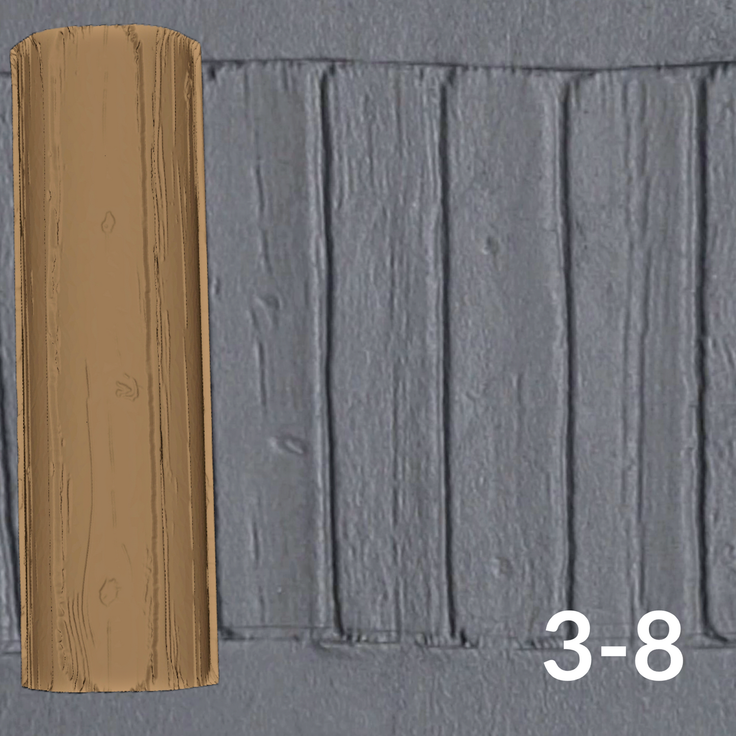 Cobblestone Texture Roller, 4 Inches Tall, Clay texture roller Seamless Design art craft diorama STL Loot Factory (Set 3)