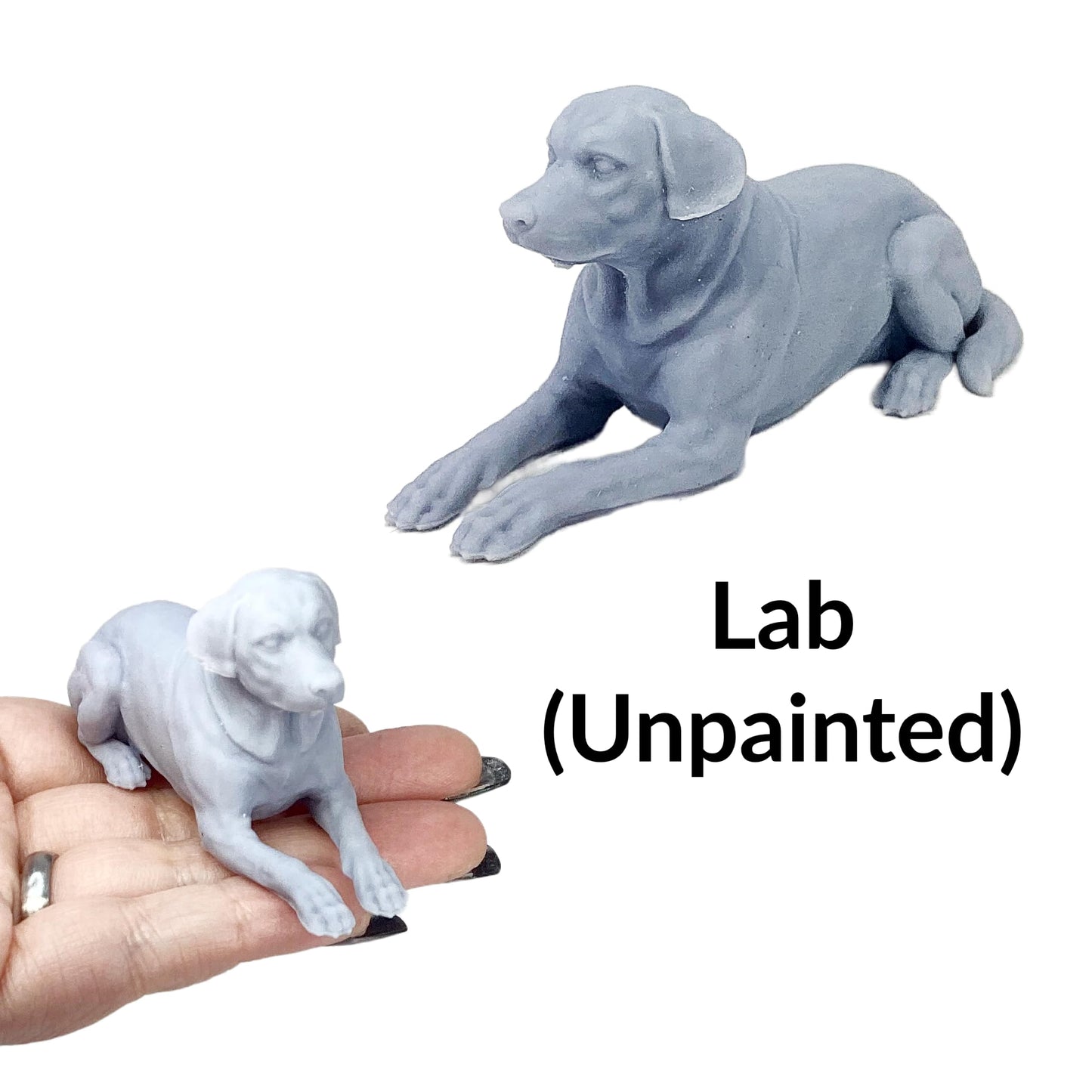 1:12 scale Miniature Labrador Retriever Figurines 1:12 Scale woodland garden Mini for Dollhouse, Diorama, Art Craft Supplies by Alexander Kuzmenko - 1 Dog miniature — made in NC, USA