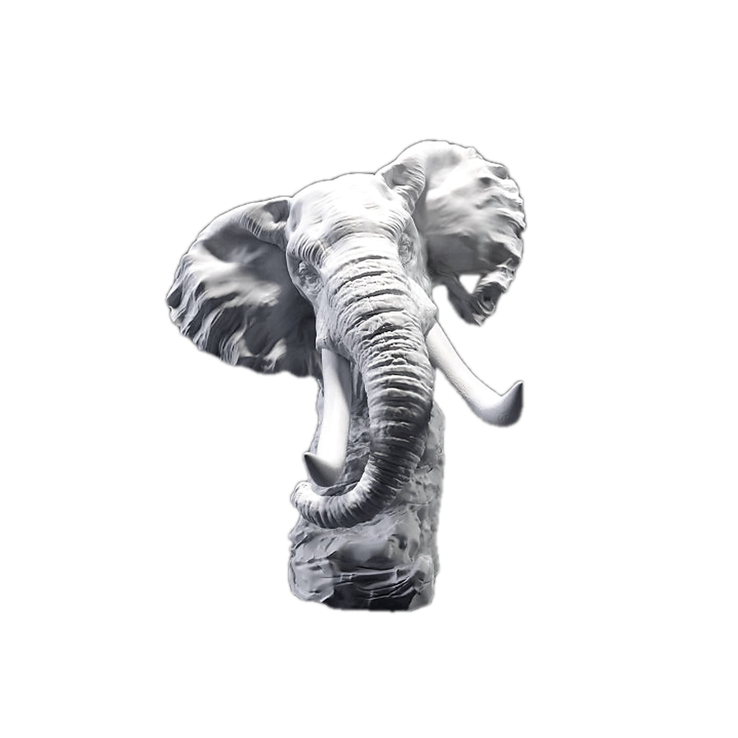 African Bush Elephant Bust | Animal Den Miniatures