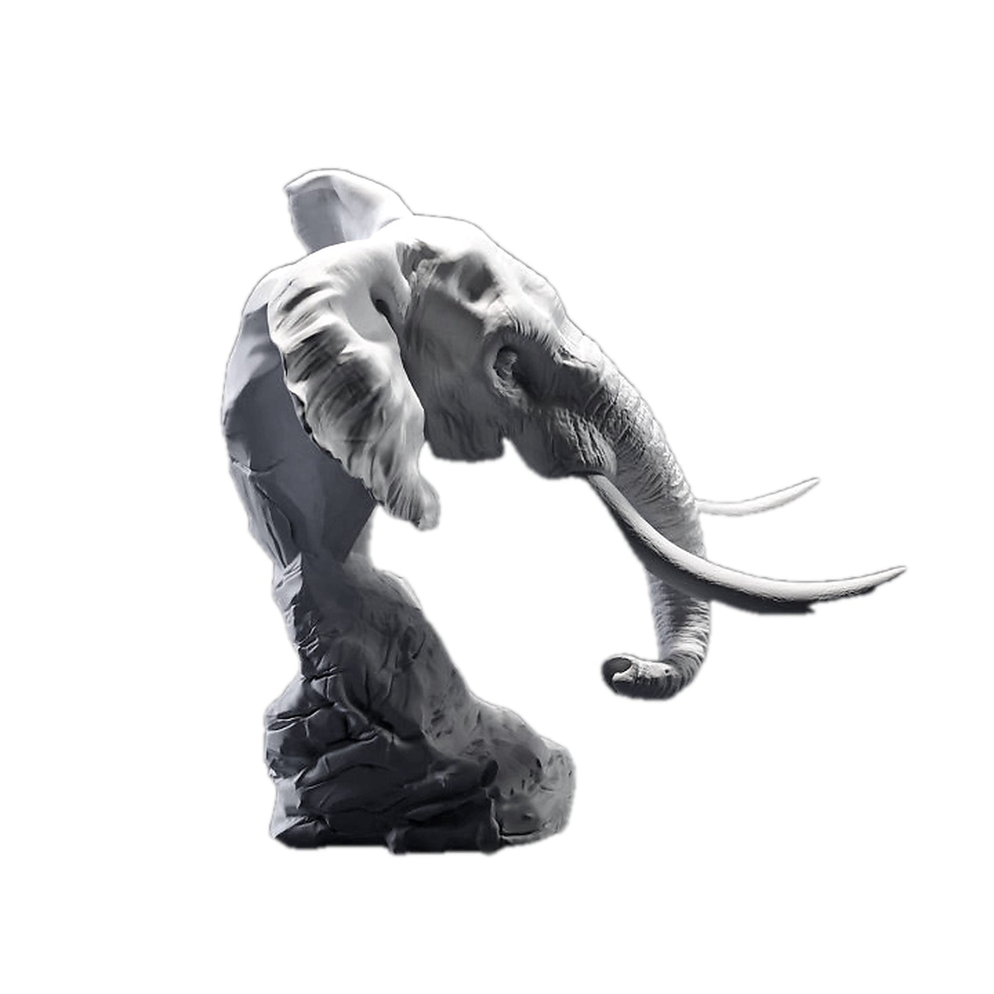 African Bush Elephant Bust | Animal Den Miniatures