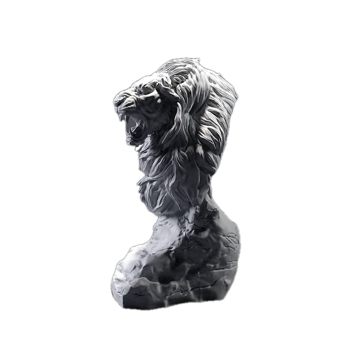 Lion Roar Bust | Animal Den Miniatures