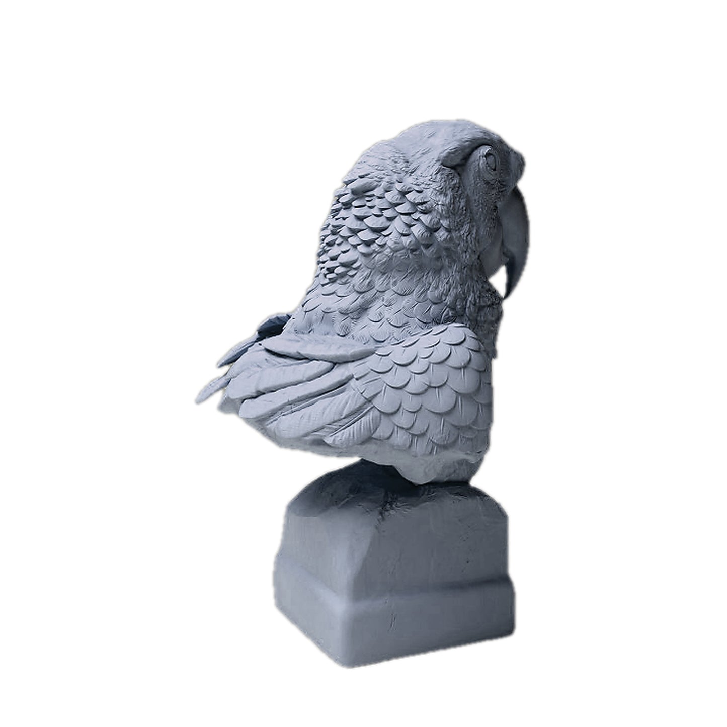 Scarlet Macaw Bust | Animal Den Miniatures