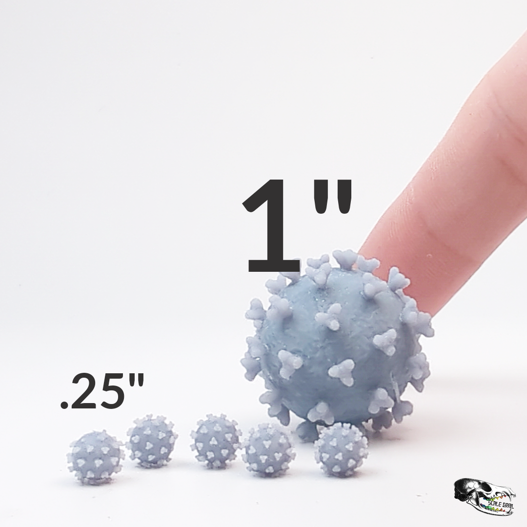 COVID 19 virus miniatures