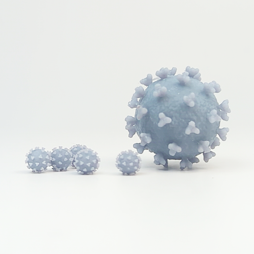COVID 19 virus miniatures