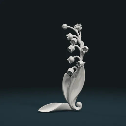 1:12 scale Lily of the Valley | Skazok miniature side view — The Scale Grail