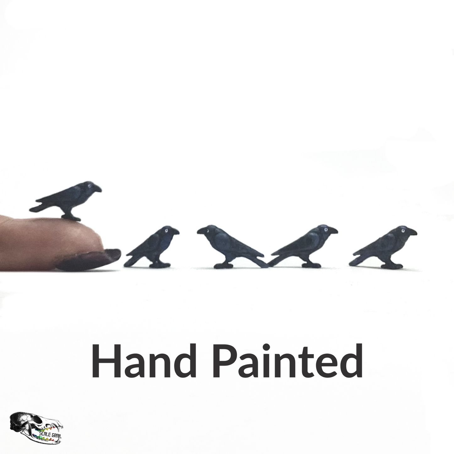 Miniature Raven - 1:24 scale (set of 5)