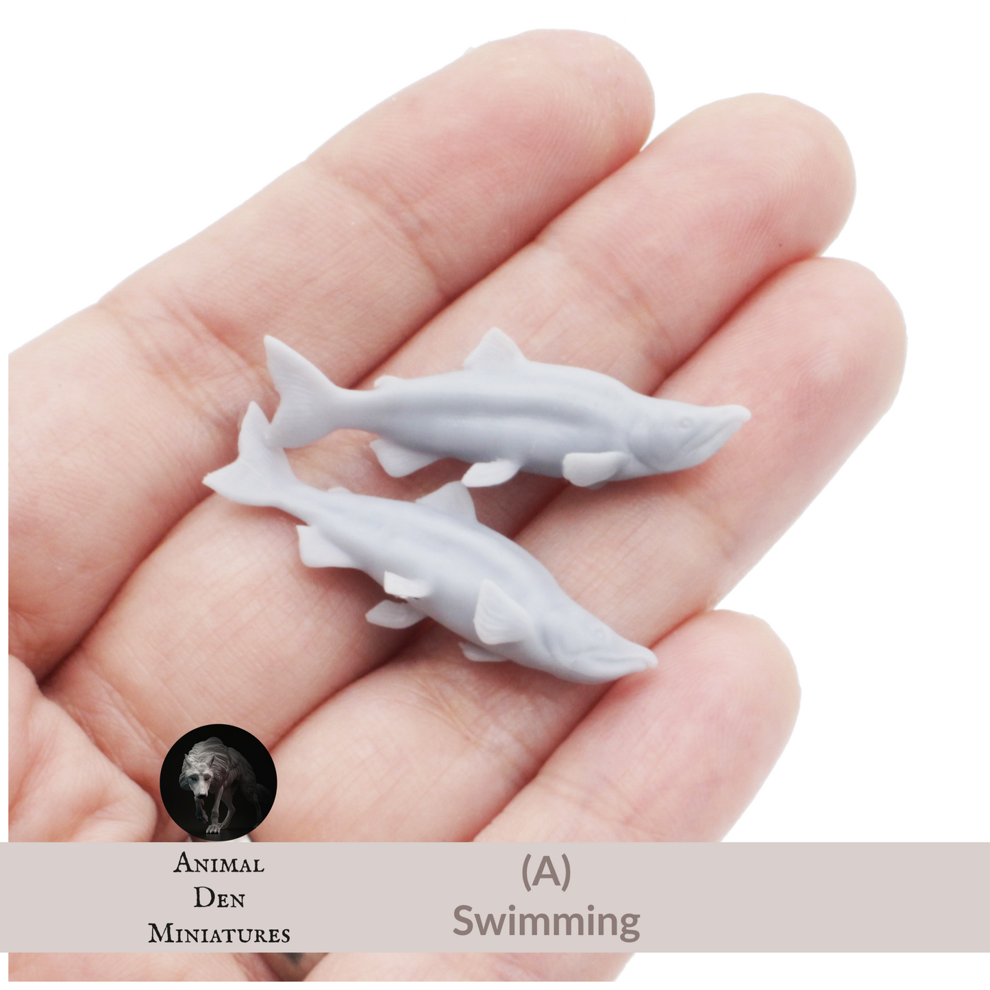 Sockeye Salmon - 1:24 Scale miniature fish for dollhouse, diorama by Animal Den Miniatures (2 pieces)