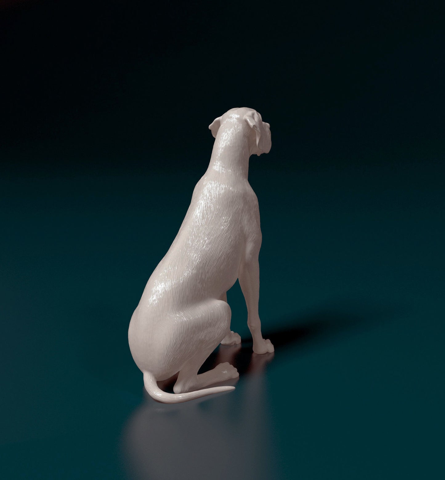 Great Dane (sleeping) - Scale miniature dog for dollhouse, diorama by Stereocat (1 dog)