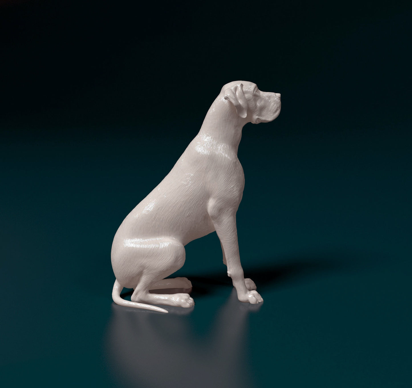 Great Dane (sleeping) - Scale miniature dog for dollhouse, diorama by Stereocat (1 dog)
