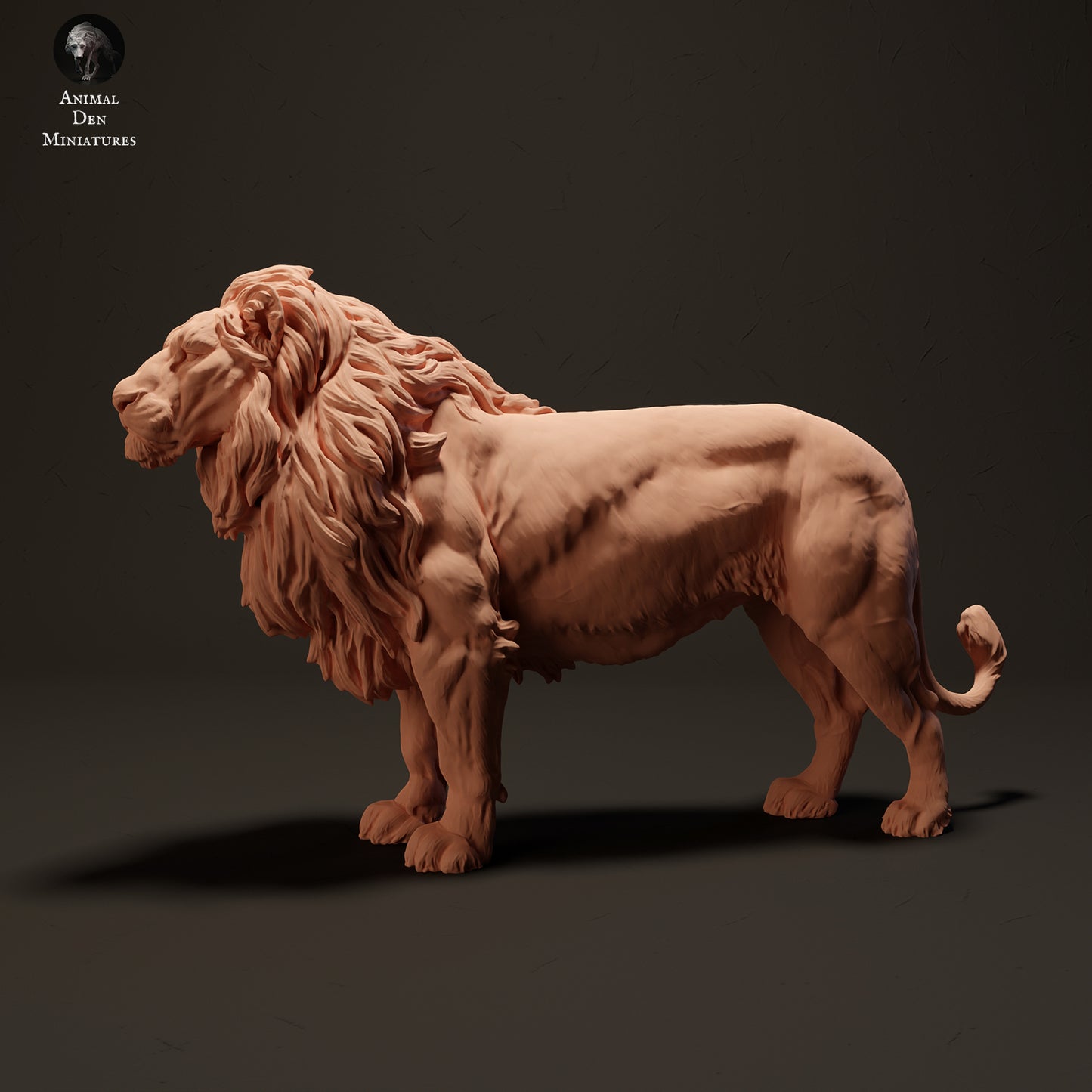 Lion - 1:24 Scale miniature feline for safari diorama by Animal Den Miniatures (1 animal)