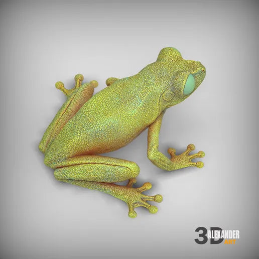 Tree Frog - 1:1 Scale miniature Red Eye Tree frog figurine miniature — made in NC, USA