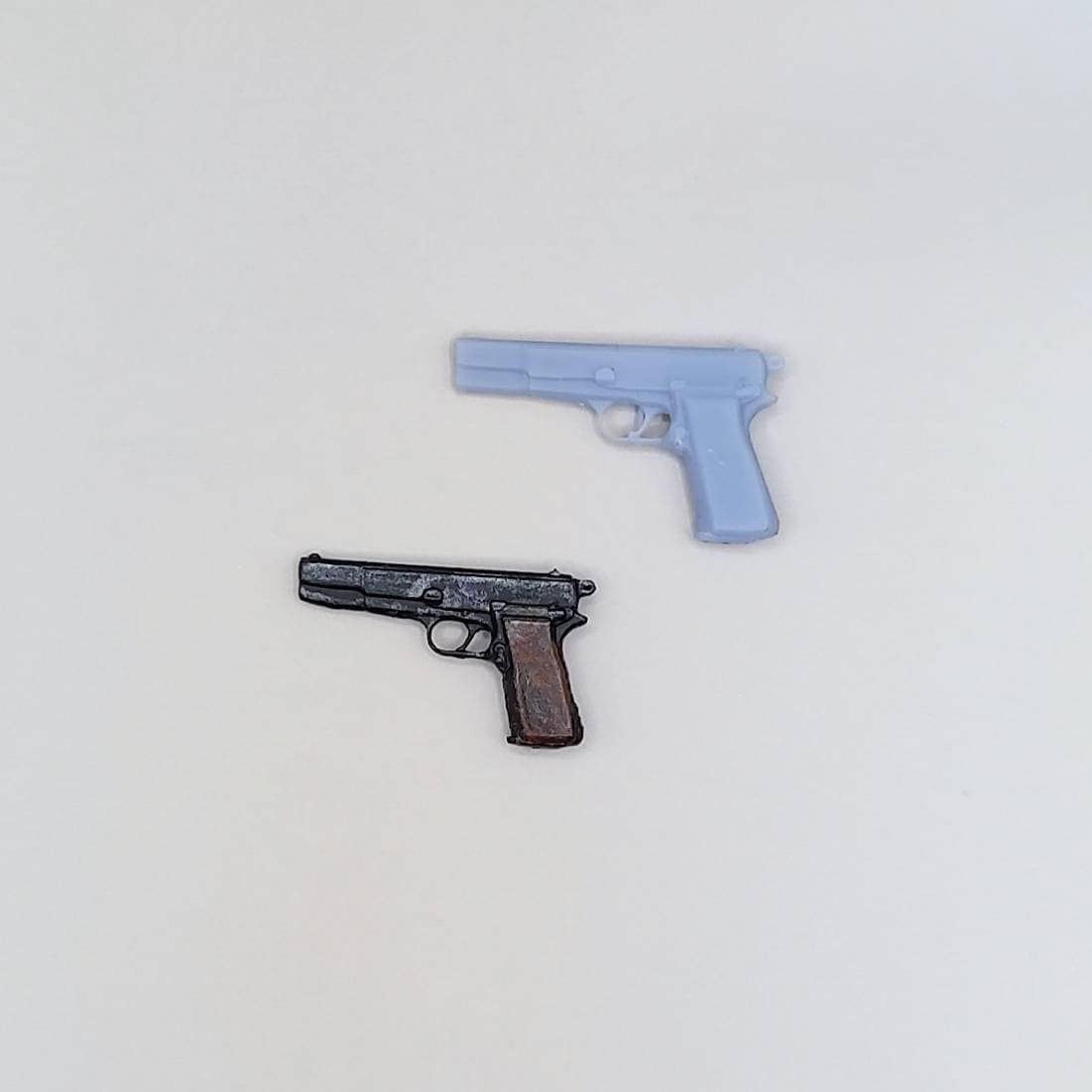 9mm Hi-Power 6 Inch Scale 1:12 Handgun - Set of 2