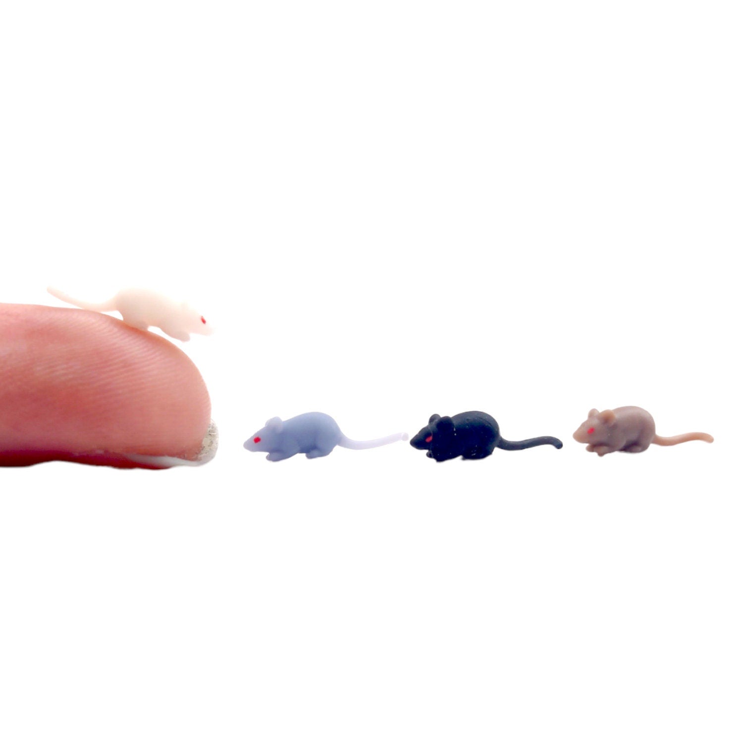 Miniature Rats - 1:24 scale (Set of 5) - The Scale Grail