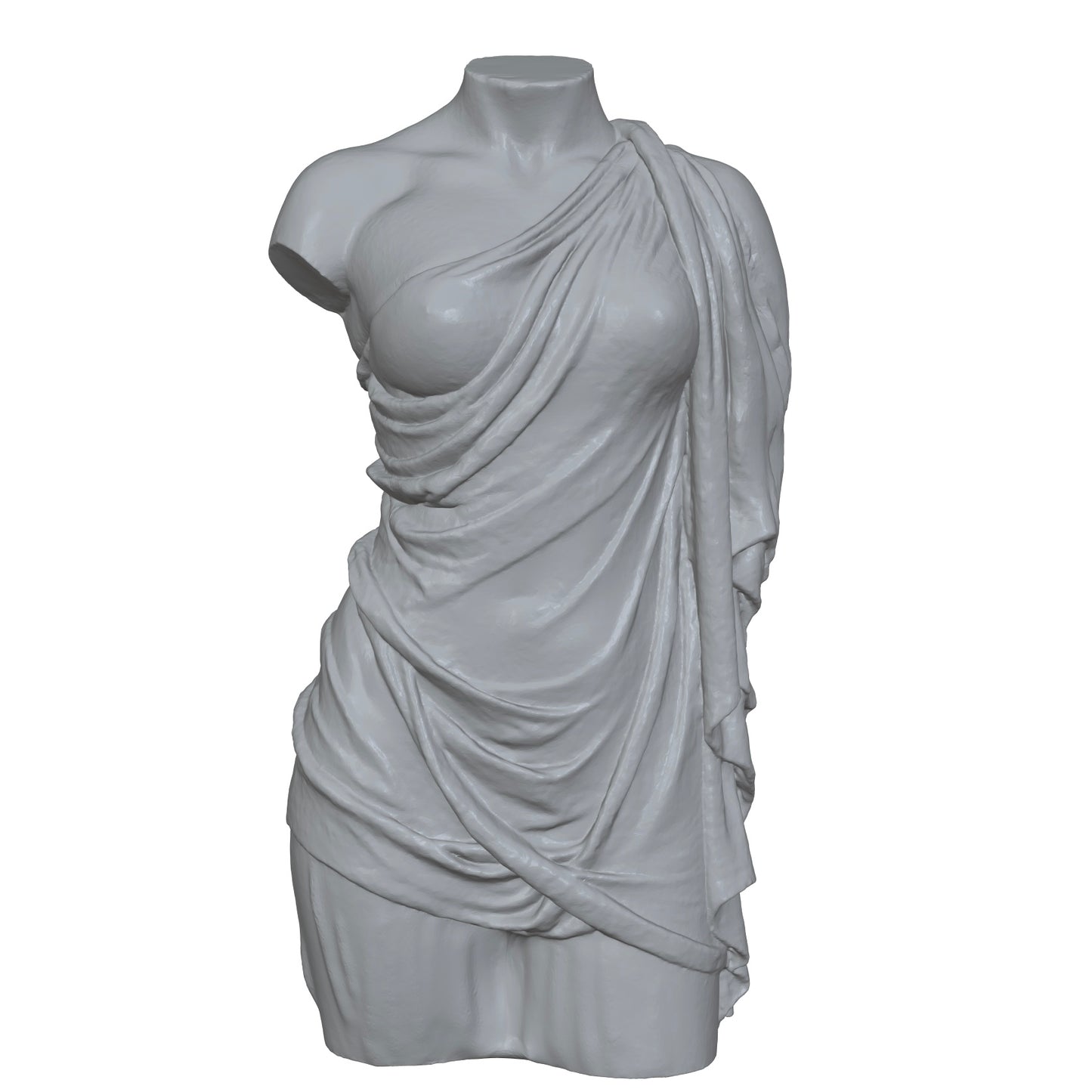 Feminine Torsos MICROS miniature detail view — 3D printed resin