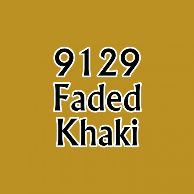 Reaper 09129: Faded Khaki Master Series Core Colors Acrylic Paint miniature — handmade resin scale model by The Scale Grail