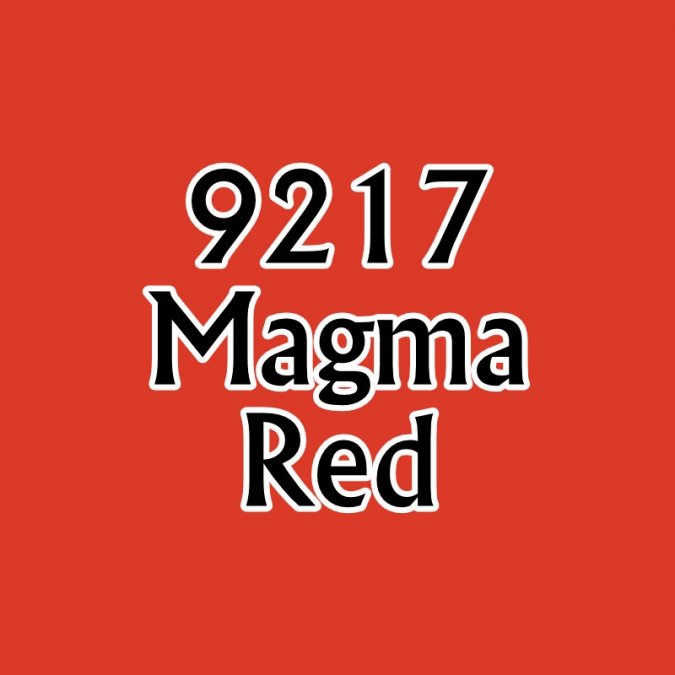 Reaper 09217: Magma Red Master Series Core Colors Acrylic Paint miniature — handmade resin scale model by The Scale Grail