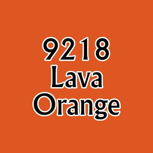 Reaper 09218: Lava Orange Master Series Core Colors Acrylic Paint miniature — handmade resin scale model by The Scale Grail