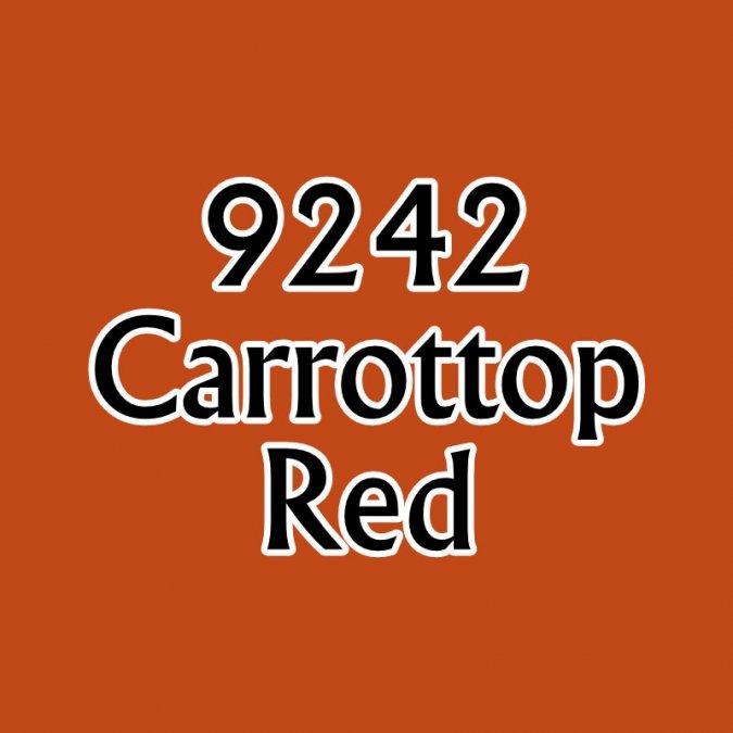 Reaper 09242: Carrot Top Red Master Series Core Colors Acrylic Paint miniature — handmade resin scale model by The Scale Grail