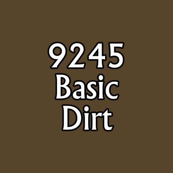 Reaper 09245: Basic Dirt Master Series Core Colors Acrylic Paint miniature — handmade resin scale model by The Scale Grail