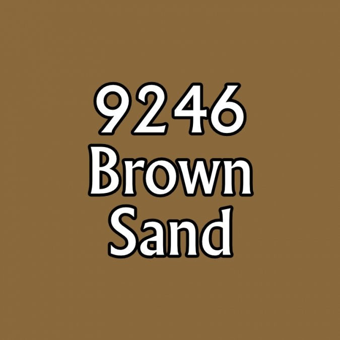 Reaper 09246: Brown Sand Master Series Core Colors Acrylic Paint miniature — handmade resin scale model by The Scale Grail