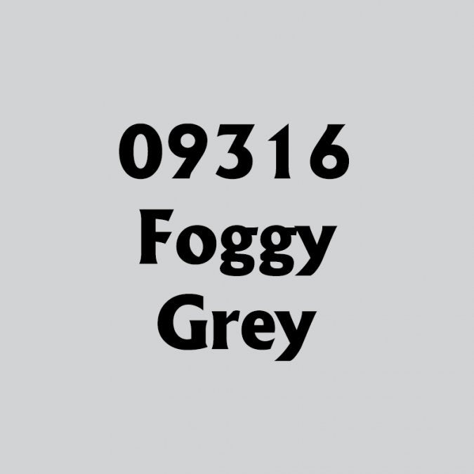 Reaper 09316: Foggy Grey Master Series Core Colors Acrylic Paint miniature — handmade resin scale model by The Scale Grail