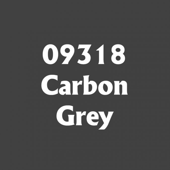 Reaper 09318: Carbon Grey Master Series Core Colors Acrylic Paint miniature — handmade resin scale model by The Scale Grail