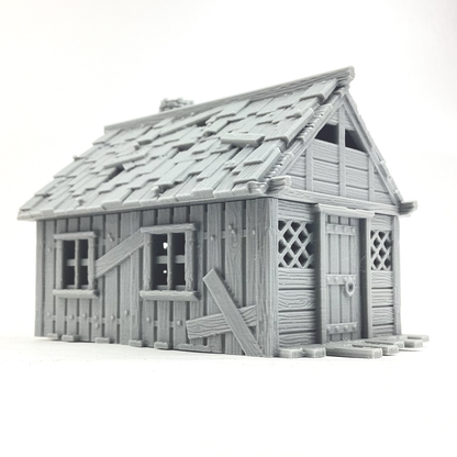 Lumberjack Hut 28mm terrain building miniature scale playable house for ttrpg