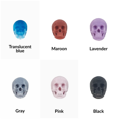 Human skulls with Flat Back, human skulls with jaw for horror dioramas, terrariums, dollhouse, arts and crafts accessories choose a size