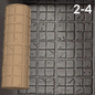 Cobblestone Texture Roller, 4 Inches Tall, Clay texture roller Seamless Design art craft diorama STL Loot Factory (Set 2)