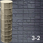 Cobblestone Texture Roller, 4 Inches Tall, Clay texture roller Seamless Design art craft diorama STL Loot Factory (Set 3)
