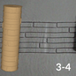 Cobblestone Texture Roller, 4 Inches Tall, Clay texture roller Seamless Design art craft diorama STL Loot Factory (Set 3)