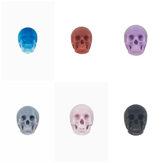Human skulls with Flat Back, human skulls with jaw for horror dioramas, terrariums, dollhouse, arts and crafts accessories choose a size