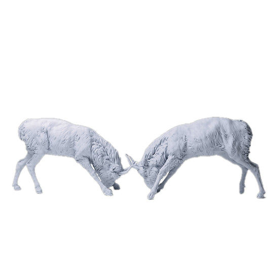 Mongolian Saiga Males Fight  | Animal Den Miniatures