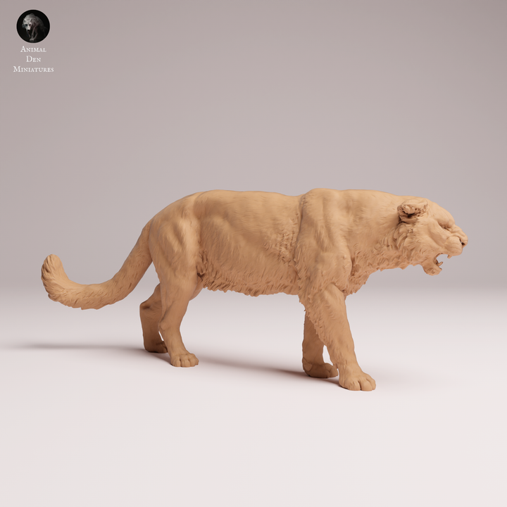 Amur Leopard 1:24 scale dollhouse and diorama miniatures by Animal Den Miniatures