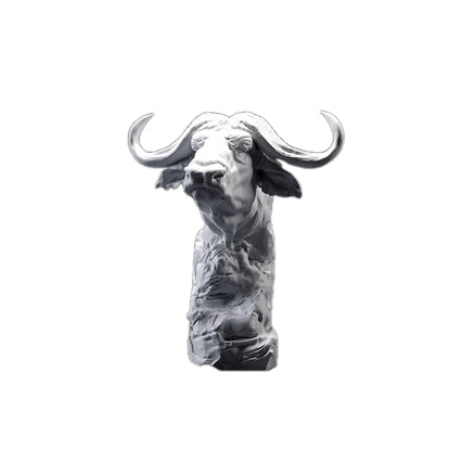 Cape Buffalo Bust | Animal Den Miniatures