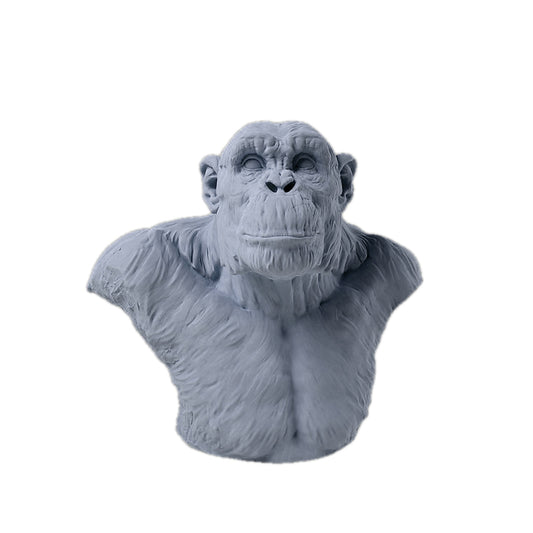 Chimp Male Bust | Animal Den Miniatures