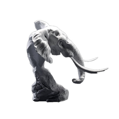 African Bush Elephant Bust | Animal Den Miniatures