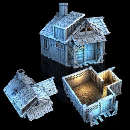Medieval Hut Miniature House by 3dpforu