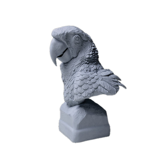 Scarlet Macaw Bust | Animal Den Miniatures
