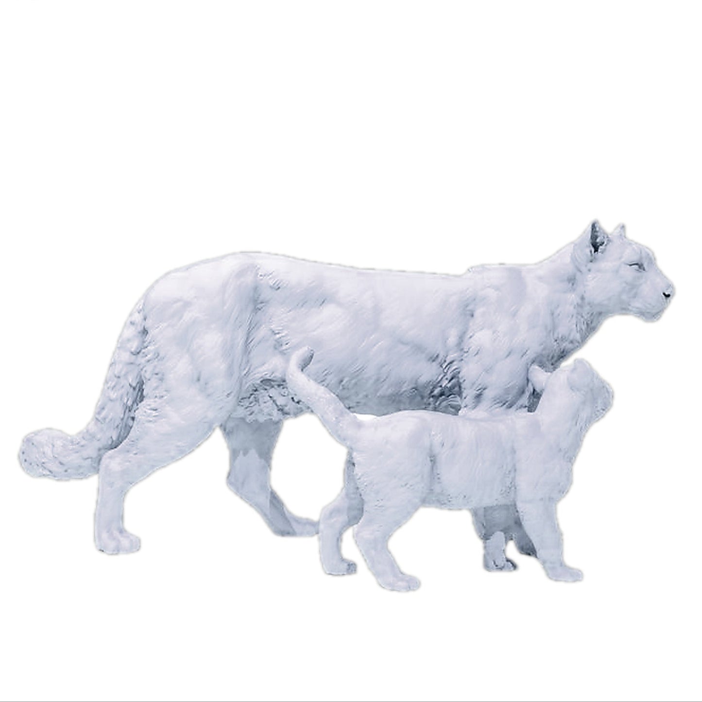 Mountain Lion and Cub | Animal Den Miniatures