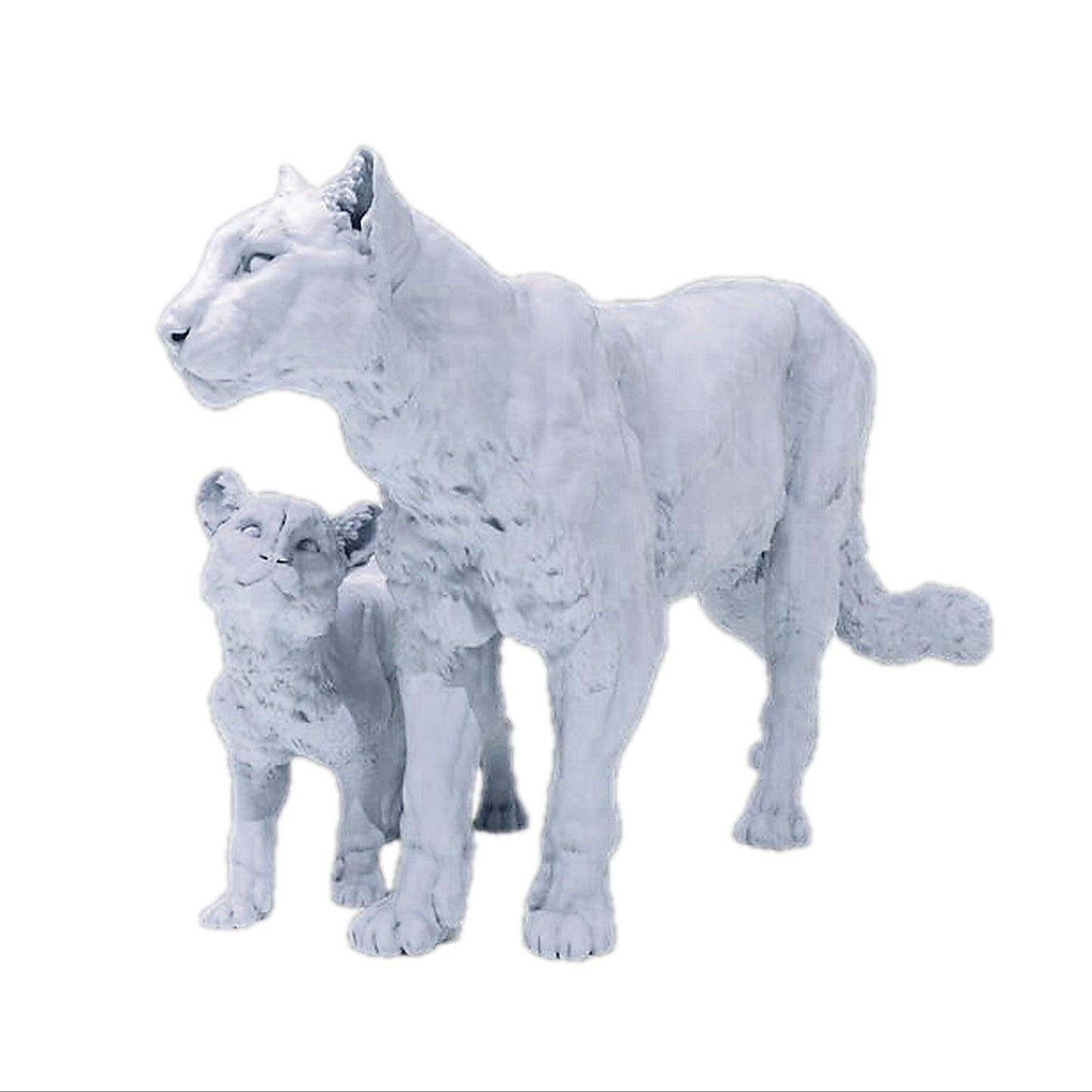 Mountain Lion and Cub | Animal Den Miniatures