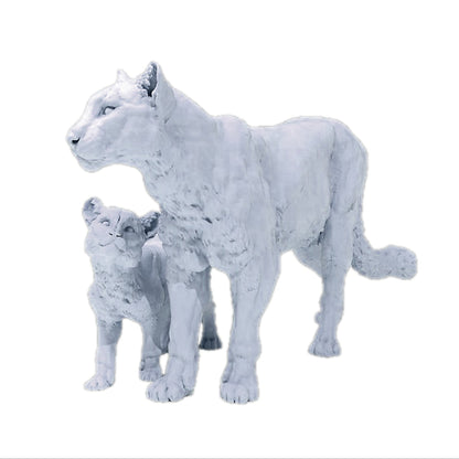 Mountain Lion and Cub | Animal Den Miniatures