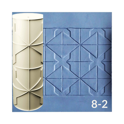 Cobblestone and Tile Texture Roller, 4 Inches Tall, Clay texture roller Seamless Design art craft diorama STL Loot Factory (Set 8)