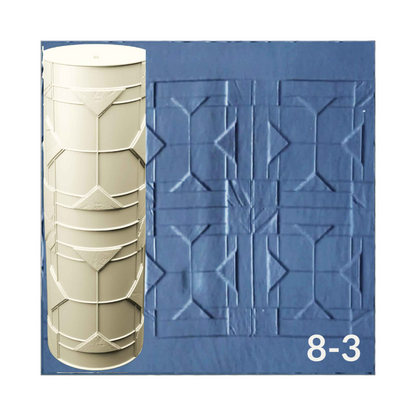 Cobblestone and Tile Texture Roller, 4 Inches Tall, Clay texture roller Seamless Design art craft diorama STL Loot Factory (Set 8)