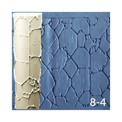 Cobblestone and Tile Texture Roller, 4 Inches Tall, Clay texture roller Seamless Design art craft diorama STL Loot Factory (Set 8)