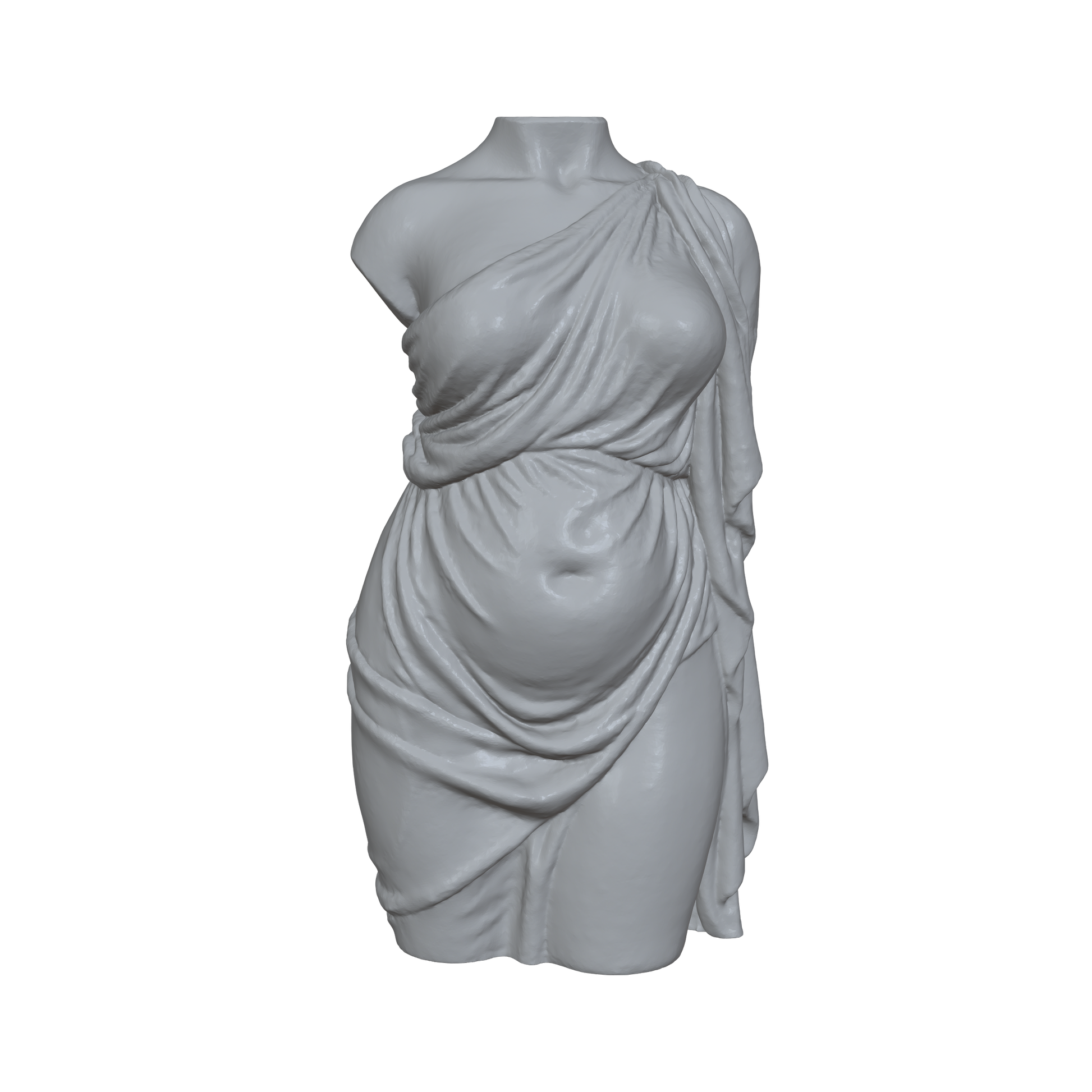 Feminine Torsos MICROS miniature side view — The Scale Grail