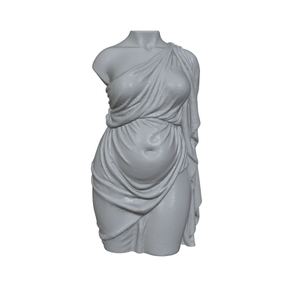 Feminine Torsos MICROS miniature side view — The Scale Grail